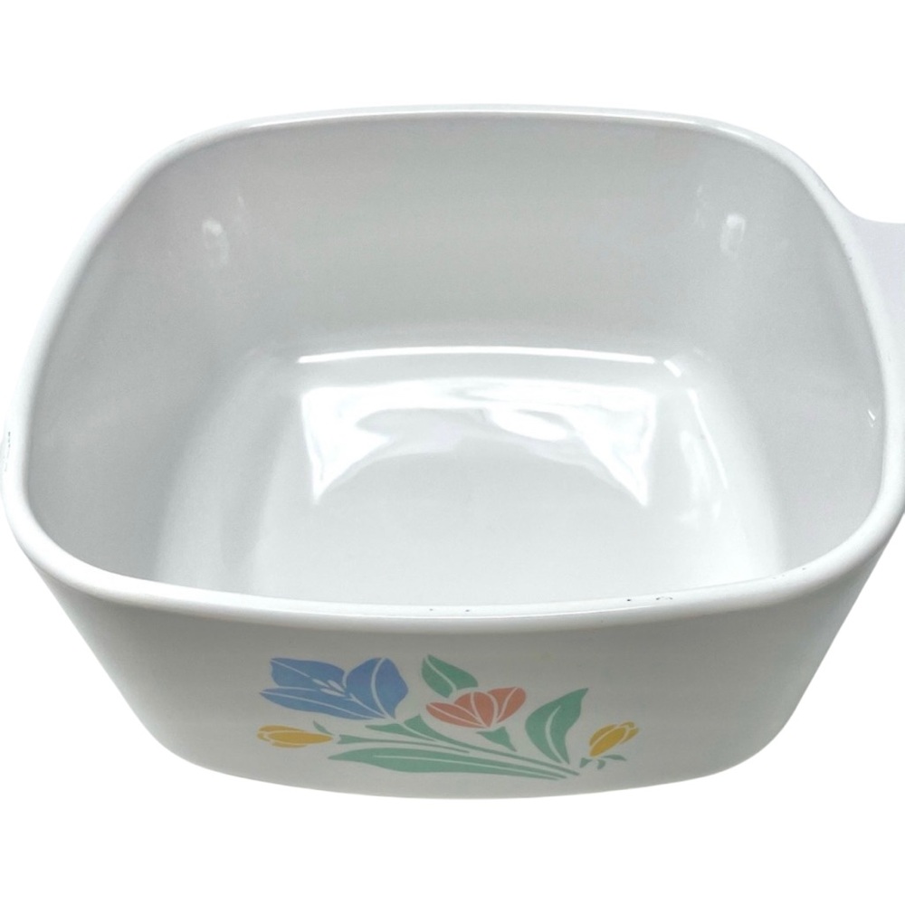 Vintage Corning Ware Casserole Dish Friendship Pattern 1.5 Liters Glass Lid - Picture 7 of 10